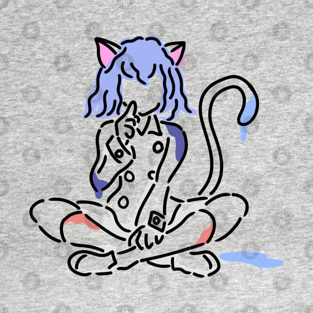 Cute cat anime by Kalpataru